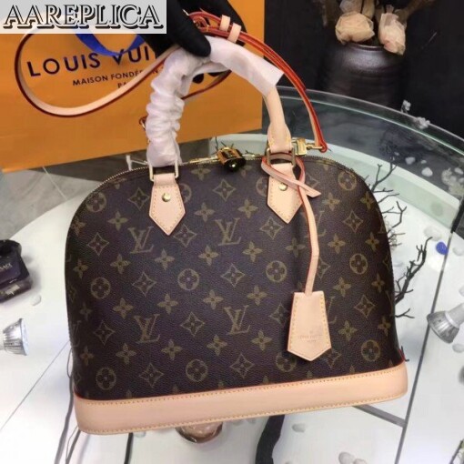 Replica Louis Vuitton Alma PM Bag Monogram Canvas M53151 BLV312 2