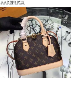 Replica Louis Vuitton Alma BB Bag Monogram Canvas M53152 BLV311 2