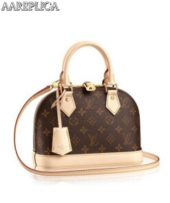 Replica Louis Vuitton Alma BB Bag Monogram Canvas M53152 BLV311