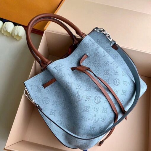 Replica Louis Vuitton Girolata Bag Mahina Leather M53154 BLV269 2