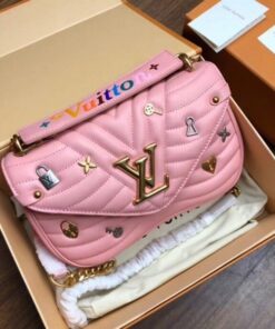 Replica Louis Vuitton Love Locks New Wave Chain Bag MM M53214 BLV625 2