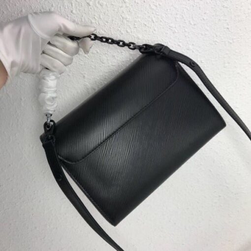 Replica Louis Vuitton Twist MM All Black Epi M53236 BLV229 4