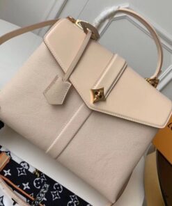 Replica Louis Vuitton Creme Rose des Vents MM Bag M53815 BLV746 2