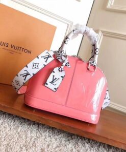 Replica Louis Vuitton Alma BB Bag Patent Leather M54704 BLV666 2