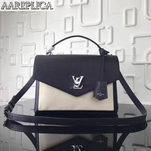 Replica Louis Vuitton Vanille Noir My Lockme Bag M54878 BLV751 2