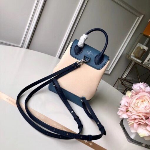 Replica Louis Vuitton Blue Jean Lockme Mini Backpack M55017 BLV027 5