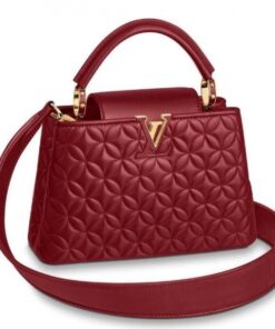 Replica Louis Vuitton Capucines BB Bag In Quilting Lambskin M55360 BLV819