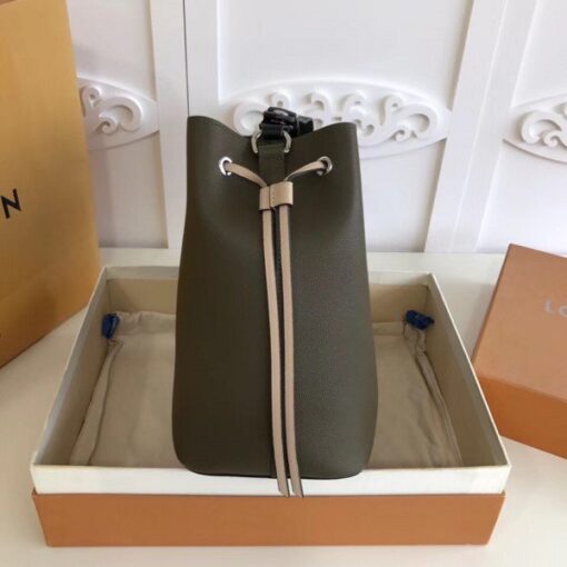 Replica Louis Vuitton Khaki Lockme Bucket Bag M55439 BLV796 7