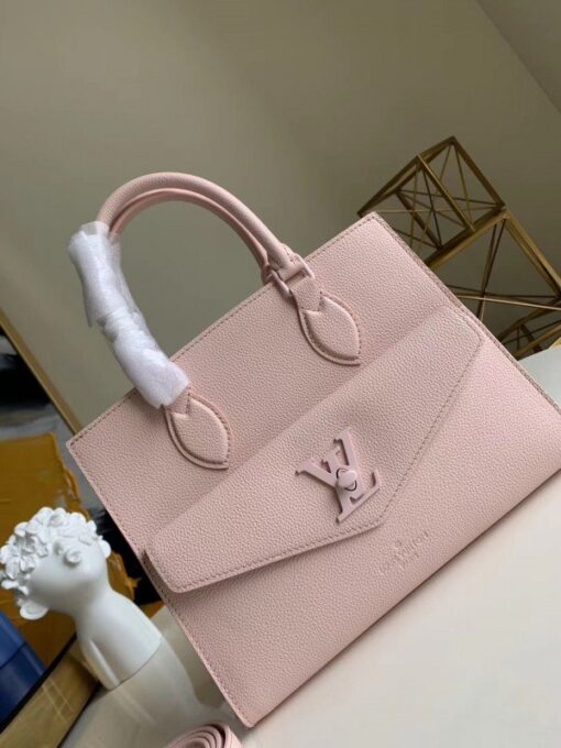 Replica Louis Vuitton White Lockme Tote PM Bag M55818 BLV779 2