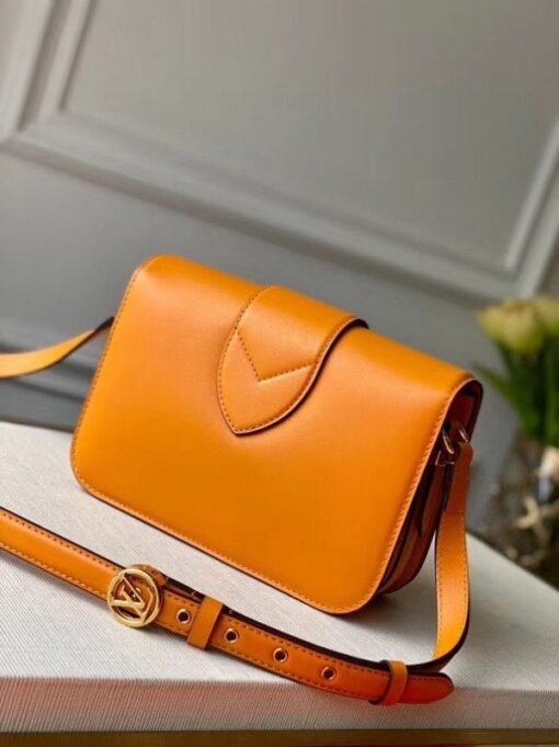 Replica Louis Vuitton LV Pont 9 Bag In Orange Calfskin M55946 BLV687 3