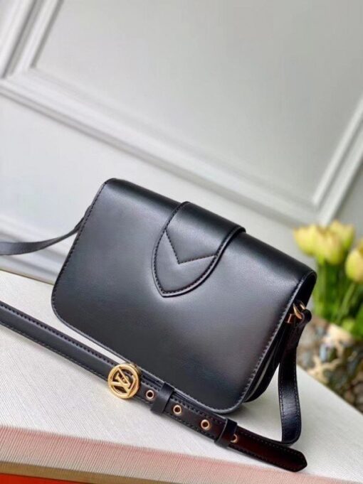 Replica Louis Vuitton LV Pont 9 Bag In Black Calfskin M55948 BLV689 3