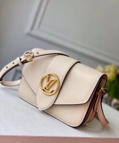 Replica Louis Vuitton LV Pont 9 Bag In Cream Calfskin M55950 BLV691 2