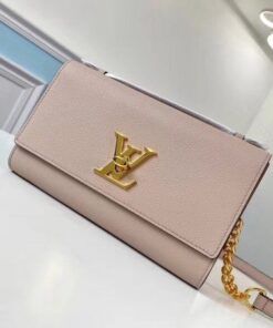 Replica Louis Vuitton Greige Lockme Clutch M56087 BLV692 2