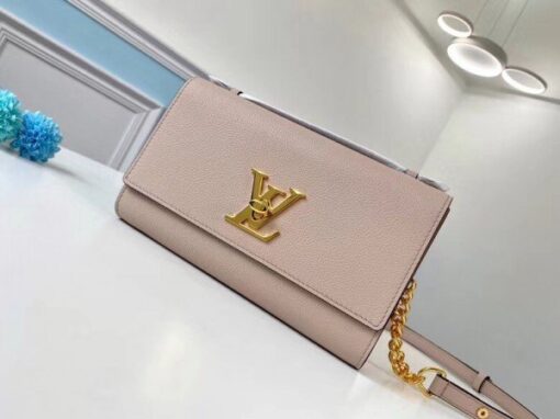 Replica Louis Vuitton Greige Lockme Clutch M56087 BLV692 2