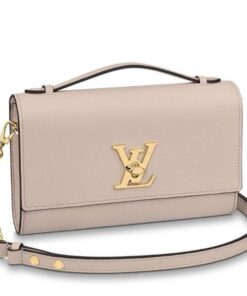 Replica Louis Vuitton Greige Lockme Clutch M56087 BLV692