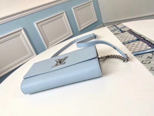 Replica Louis Vuitton Blue Lockme Clutch M56136 BLV694 5