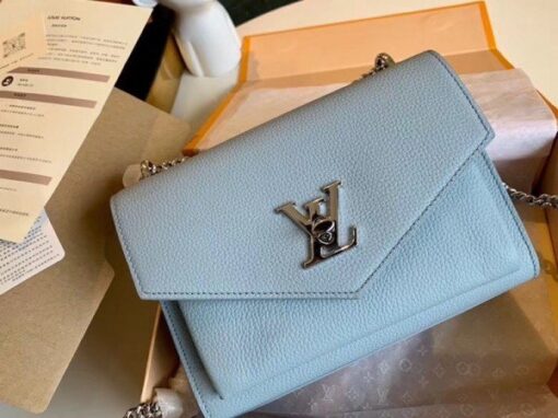 Replica Louis Vuitton Olympe Blue Mylockme BB Bag M56377 BLV798 2