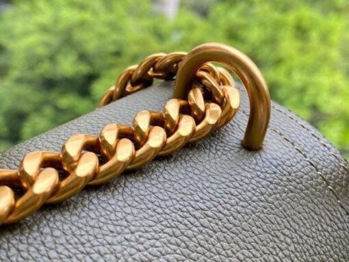 Replica Louis Vuitton Lockme Chain PM Bag In Green Leather M57067 BLV685 7