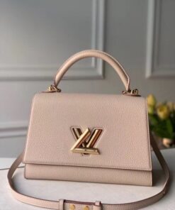 Replica Louis Vuitton Twist One Handle MM Greige Bag M57092 BLV680 2