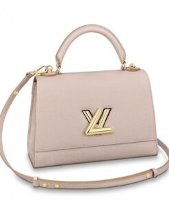 Replica Louis Vuitton Twist One Handle MM Greige Bag M57092 BLV680