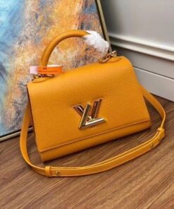 Replica Louis Vuitton Twist One Handle PM Safran Bag M57136 BLV676 2