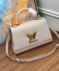 Replica Louis Vuitton Twist One Handle PM Greige Bag M57214 BLV675 2