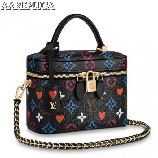 Replica Louis Vuitton Game On Vanity PM Black Bag M57482 BLV338