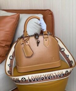 Replica Louis Vuitton Epi Alma BB Bag With Jacquard Strap M57540 BLV164 2