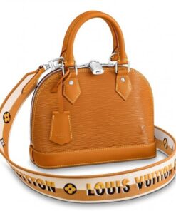 Replica Louis Vuitton Epi Alma BB Bag With Jacquard Strap M57540 BLV164