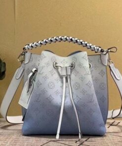 Replica Louis Vuitton Muria Bag Gradient Blue Mahina Leather M57853 BLV245 2