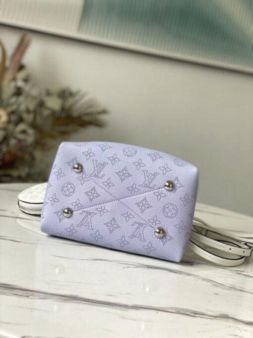 Replica Louis Vuitton Bella Bag In Gradient Blue Mahina Leather M57856 BLV247 5