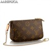 Replica Louis Vuitton Mini Pochette Bag Monogram Canvas M58009 BLV420