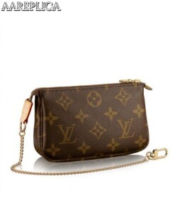 Replica Louis Vuitton Mini Pochette Bag Monogram Canvas M58009 BLV420