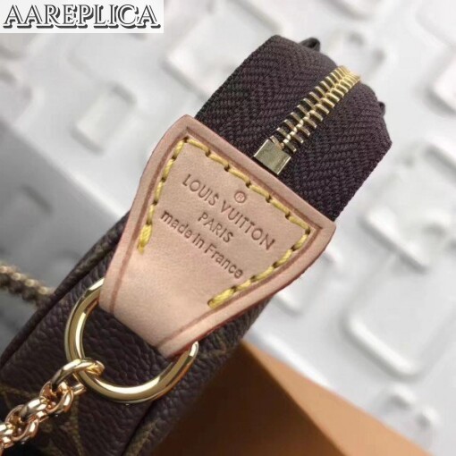 Replica Louis Vuitton Mini Pochette Bag Monogram Canvas M58009 BLV420 5