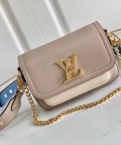 Replica Louis Vuitton Greige Lockme Tender Bag M58554 BLV710 2