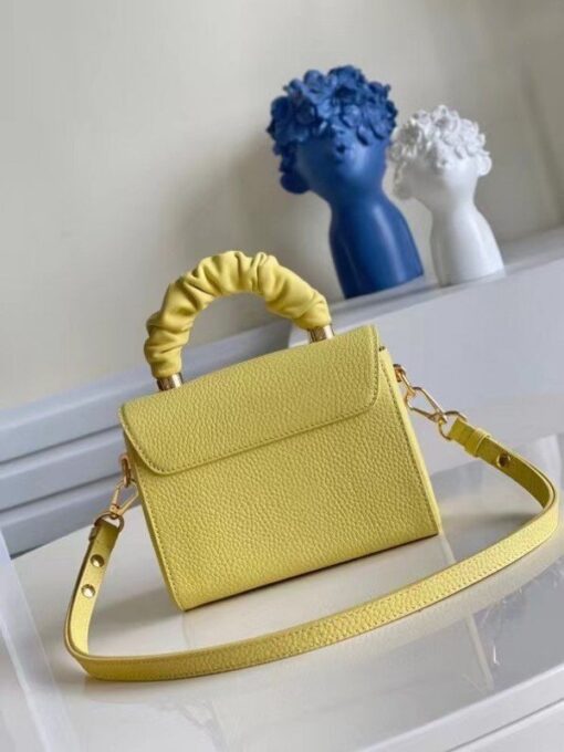 Replica Louis Vuitton Twist PM Bag In Yellow Taurillon Leather M58571 BLV713 4