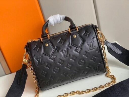 Replica Louis Vuitton Speedy Bandouli??re 22 Bag Monogram Lambskin M58631 BLV707 3