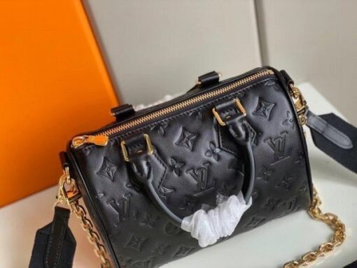 Replica Louis Vuitton Speedy Bandouli??re 22 Bag Monogram Lambskin M58631 BLV707 4