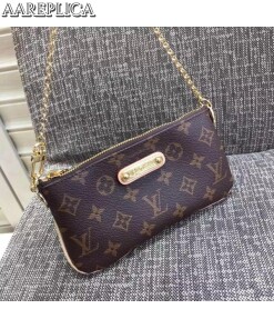 Replica Louis Vuitton Milla Clutch MM Bag Monogram Canvas M60094 BLV419 2