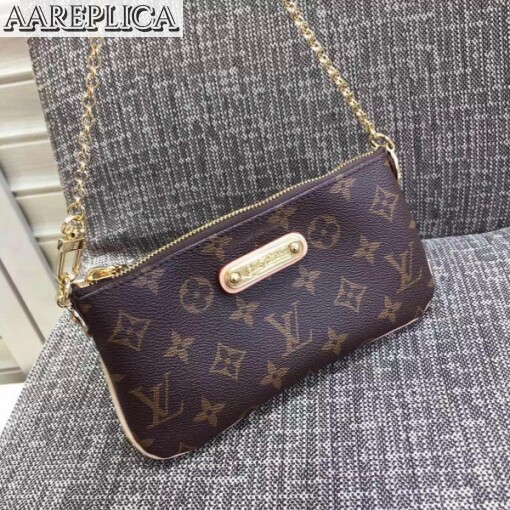 Replica Louis Vuitton Milla Clutch MM Bag Monogram Canvas M60094 BLV419 2