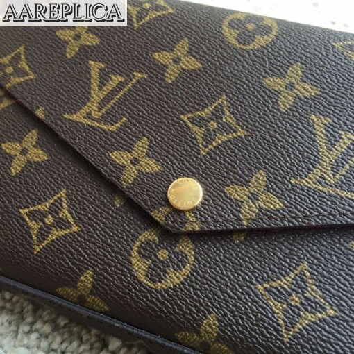 Replica Louis Vuitton Felicie Chain Wallet Monogram Canvas M61276 BLV415 5