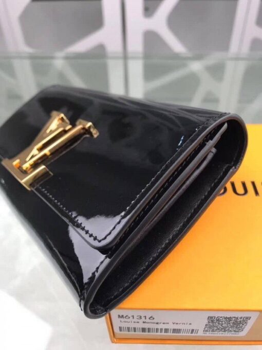 Replica Louis Vuitton Louise Wallet Patent Leather M61316 BLV1004 7