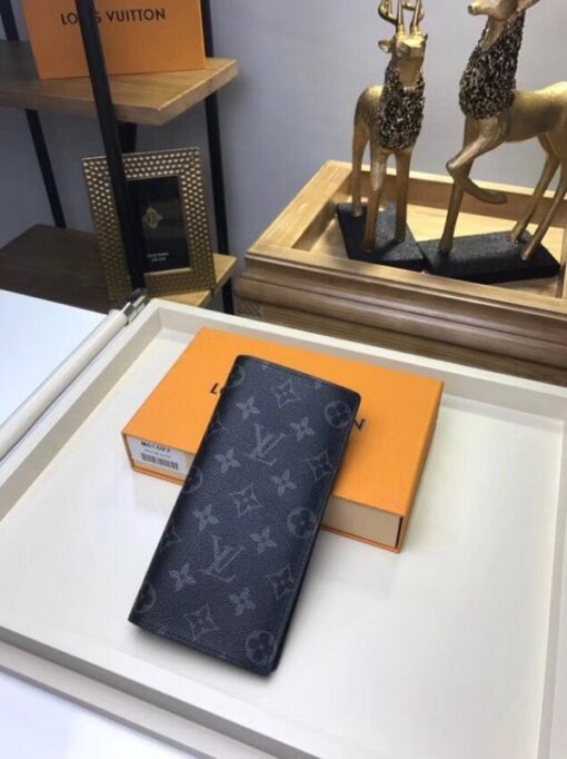 Replica Louis Vuitton Brazza Wallet Monogram Eclipse M61697 BLV1109 2