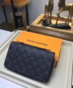 Replica Louis Vuitton Zippy XL Wallet Monogram Eclipse M61698 BLV1108 2