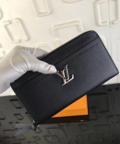 Replica Louis Vuitton Black Zippy LockMe Wallet M62622 BLV1016 2