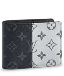 Replica Louis Vuitton Multiple Wallet Eclipse Silver M63025 BLV1107