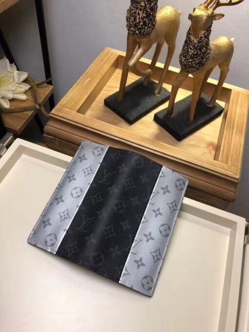 Replica Louis Vuitton Brazza Wallet Eclipse Silver M63027 BLV1106 3