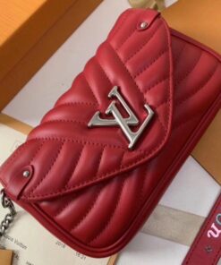 Replica Louis Vuitton Red New Wave Chain Pochette M63956 BLV622 2