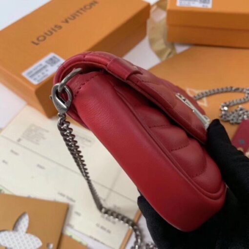 Replica Louis Vuitton Red New Wave Chain Pochette M63956 BLV622 4