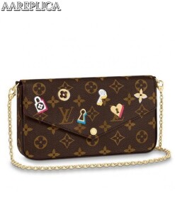 Replica Louis Vuitton Pochette Felicie Monogram Flowers M63999 BLV325